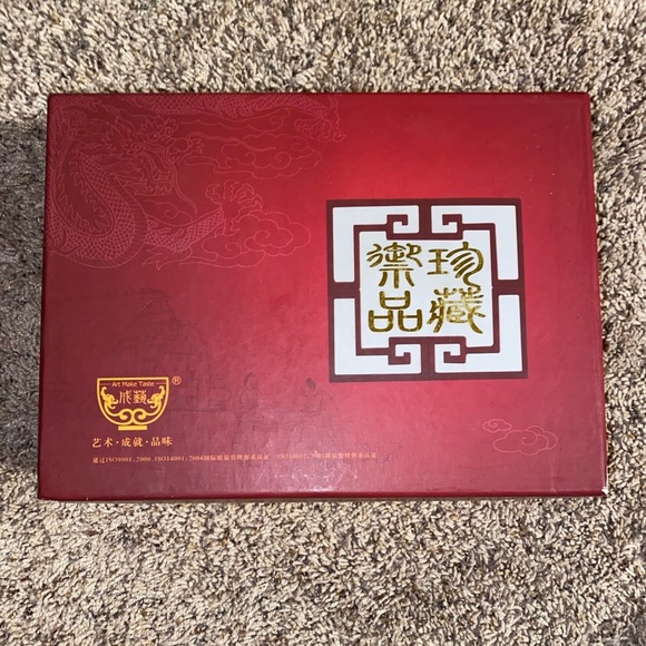 ART MAKE TASTE 4-piece CHINESE PORCELAIN TEA CUP w INFUSER SAUCER LID New in Box - Picture 9 of 16